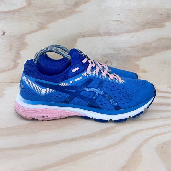 Asics - GT-1000 7 - Running Shoes - Blue - Women's - 9.5 Wide - 1012A029 - Picture 1 of 9